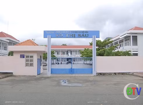 Trường trung học cơ sở, trung học phổ thông Võ Thị Sáu, huyện Côn Đảo, Bà Rịa - Vũng Tàu (ảnh: Côn Đảo tv)