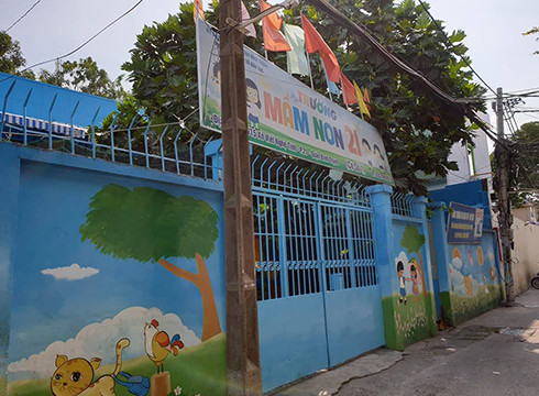 Trường mầm non 21, phường 21, quận Bình Thạnh, Thành phố Hồ Chí Minh (ảnh: P.L)
