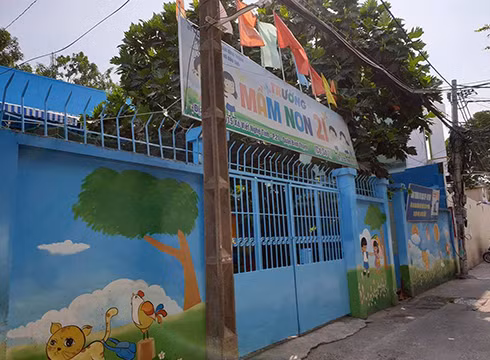 Trường mầm non 21, phường 21, quận Bình Thạnh, Thành phố Hồ Chí Minh (ảnh: P.L)
