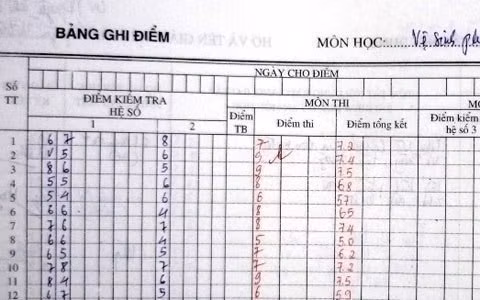 Một trong số 4 môn học của em Trần Thị Thúy An do Trưởng phòng Đào tạo tự ý sửa, nâng điểm đã được Tổ kiểm tra khẳng định.