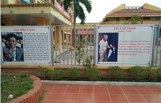 Trường Cao đẳng Hải Dương lấy ảnh danh nhân trang trí… hàng rào! ảnh 4