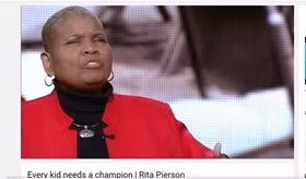 Ảnh chụp màn hình Cô Rita Pierson trong clip trên Youtube.