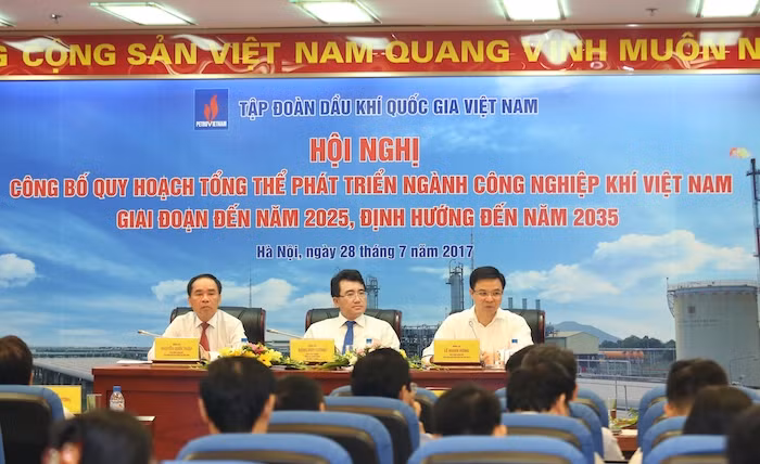 Quang cảnh Hội nghị công bố Quy hoạch phát triển ngành công nghiệp khí Việt Nam đến năm 2025, định hướng đến năm 2035.