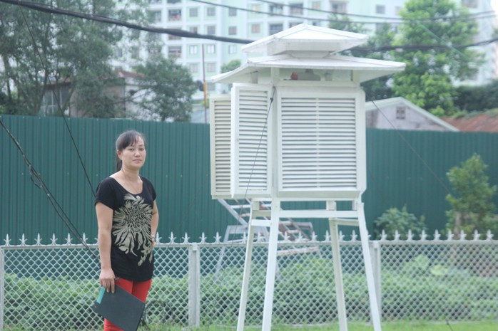 Đây là Lều nhiệt ký - dùng để đo nhiệt độ, độ ẩm trong ngày Đây là Lều nhiệt ký - dùng để đo nhiệt độ, độ ẩm trong ngày