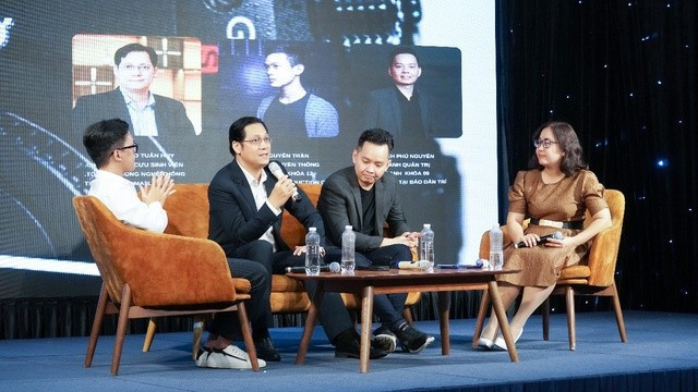Một talkshow về ngành Truyền thông do Trường Đại học Hoa Sen tổ chức (ảnh: HSU) talkshowHSU.jpg