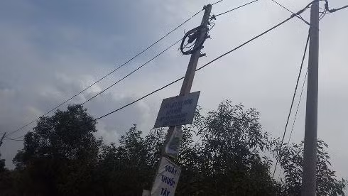 Người dân ấp Tân Cang đang rất thắc mắc: Đến khi nào nhà mình có điện quốc gia sử dụng? (ảnh: Thế Quân)