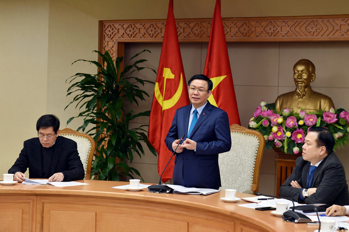 Phó Thủ tướng Vương Đình Huệ cho rằng, nhiều doanh nghiệp Nhà nước đã cổ phần hoá nhưng vẫn không chịu niêm yết, dù đã đủ điều kiện, đây là việc phải chấn chỉnh. Ảnh: VGP. Phó Thủ tướng Vương Đình Huệ cho rằng, nhiều doanh nghiệp Nhà nước đã cổ phần hoá nhưng vẫn không chịu niêm yết, dù đã đủ điều kiện, đây là việc phải chấn chỉnh. Ảnh: VGP.