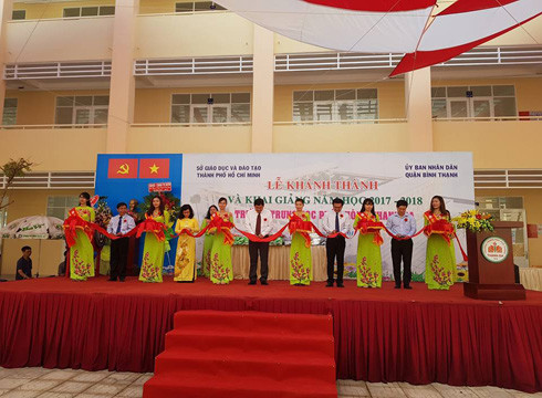 Khánh thành cơ sở mới của Trường Thanh Đa trị gia gần 80 tỷ đồng dịp khai giảng (ảnh: P.L)