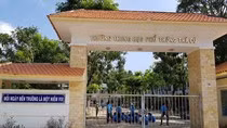 Trường trung học phổ thông Trà Cú, tỉnh Trà Vinh, nơi bà Thu đang là giáo viên (ảnh: P.L)