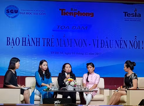 Buổi tọa đàm "Bạo hành trẻ em - Vì đâu nên nỗi!" tổ chức vào ngày 1/12 (ảnh: P.L)