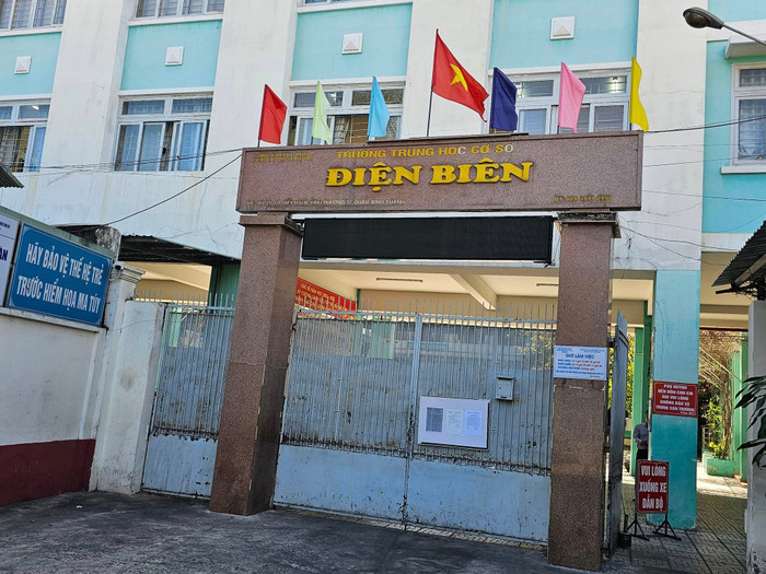 Trường trung học cơ sở Điện Biên, Quận Bình Thạnh, Thành phố Hồ Chí Minh (ảnh minh họa: V.D) gdvn_THCSDienBienBthanh.jpg