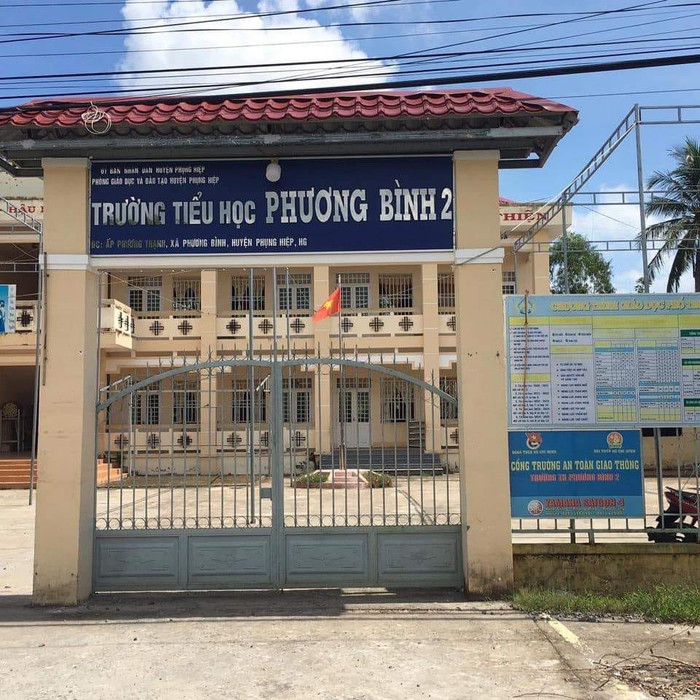 Trường tiểu học Phương Bình 2, huyện Phụng Hiệp, tỉnh Hậu Giang (ảnh minh họa: FB nhà trường) THPB2PhungHiep.jpg