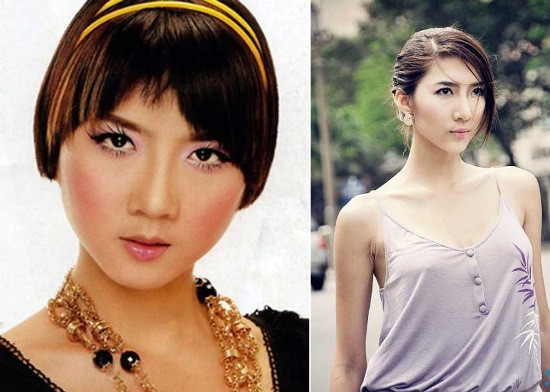 Phép thần thông nào đã biến gương mặt tròn đầy của Ngọc Quyên trở nên thon dài như thế này? Phép thần thông nào đã biến gương mặt tròn đầy của Ngọc Quyên trở nên thon dài như thế này?