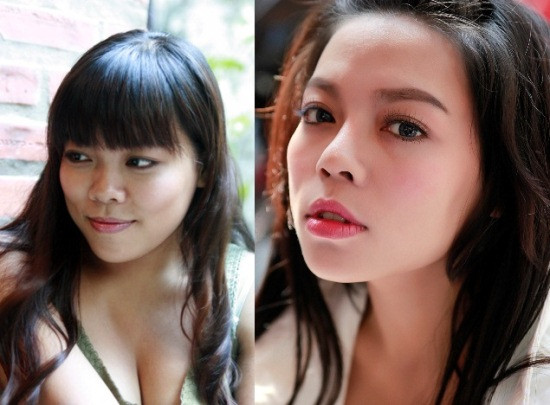 Sao Mai Hà Linh và sự thay đổi rõ rệt nơi sống mũi. Bỗng nhiên nó trở nên thong gọn và thẳng tắp lạ kỳ. Sao Mai Hà Linh và sự thay đổi rõ rệt nơi sống mũi. Bỗng nhiên nó trở nên thong gọn và thẳng tắp lạ kỳ.
