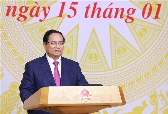 Thủ tướng Phạm Minh Chính nhấn mạnh tinh thần khẩn trương triển khai công việc. Ảnh: Dương Giang/TTXVN Thủ tướng Phạm Minh Chính nhấn mạnh tinh thần khẩn trương triển khai công việc. Ảnh: Dương Giang/TTXVN