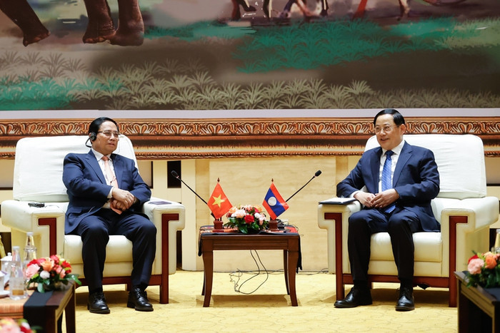 Hai Thủ tướng đã gặp nhau 7 lần trong năm 2024. Ủy ban liên Chính phủ, do hai Bộ trưởng Kế hoạch và Đầu chủ trì, tiếp tục phát huy hiệu quả, thúc đẩy triển khai các thỏa thuận hợp tác trên mọi lĩnh vực. Ảnh: VGP/Nhật Bắc