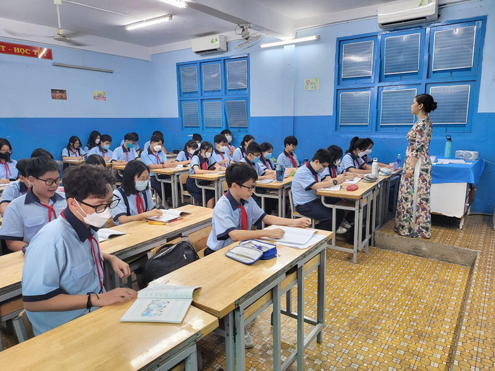 Học sinh Trường trung học cơ sở Lê Lợi, quận 3 trong giờ học (ảnh minh họa: P.L) Học sinh Trường trung học cơ sở Lê Lợi, quận 3 trong giờ học (ảnh minh họa: P.L)