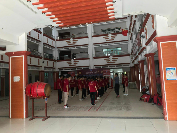 Trường Đào Duy Anh vẫn hoạt động bình thường tại cơ sở 2 (ảnh ghi nhận vào chiều 9/9: P.L)