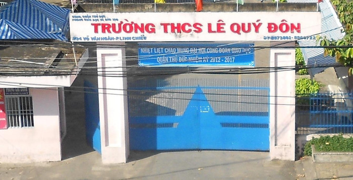 Trường trung học cơ sở Lê Quý Đôn, thành phố Thủ Đức, Thành phố Hồ Chí Minh (ảnh minh họa từ website trường). Trường trung học cơ sở Lê Quý Đôn, thành phố Thủ Đức, Thành phố Hồ Chí Minh (ảnh minh họa từ website trường).