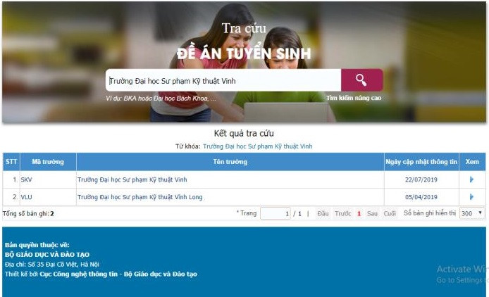 Hình 1 - Kết quả tra cứu Hình 1 - Kết quả tra cứu