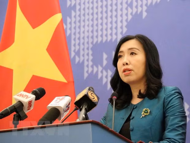 Người Phát ngôn Bộ Ngoại giao Lê Thị Thu Hằng. (Ảnh: TTXVN) Người Phát ngôn Bộ Ngoại giao Lê Thị Thu Hằng. (Ảnh: TTXVN)