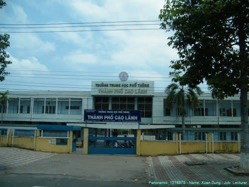 Trường trung học phổ thông thành phố Cao Lãnh, tỉnh Đồng Tháp (ảnh minh họa: FB nhà trường)