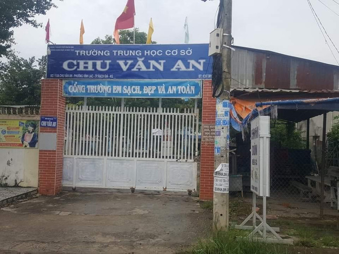 Trường trung học cơ sở Chu Văn An, thành phố Rạch Giá, tỉnh Kiên Giang (ảnh minh họa: P.L) Trường trung học cơ sở Chu Văn An, thành phố Rạch Giá, tỉnh Kiên Giang (ảnh minh họa: P.L)