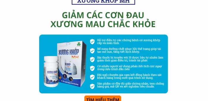 Quảng cáo sản phẩm Xương khớp MH hiểu lầm như thuốc chữa bệnh