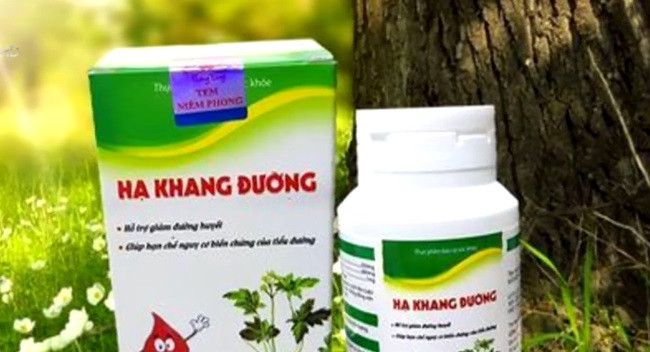 Một số website đã quảng cáo sản phẩm thực phẩm bảo vệ sức khỏe Hạ khang đường gây hiểu nhầm như thuốc chữa bệnh. (Ảnh: VTV) Một số website đã quảng cáo sản phẩm thực phẩm bảo vệ sức khỏe Hạ khang đường gây hiểu nhầm như thuốc chữa bệnh. (Ảnh: VTV)