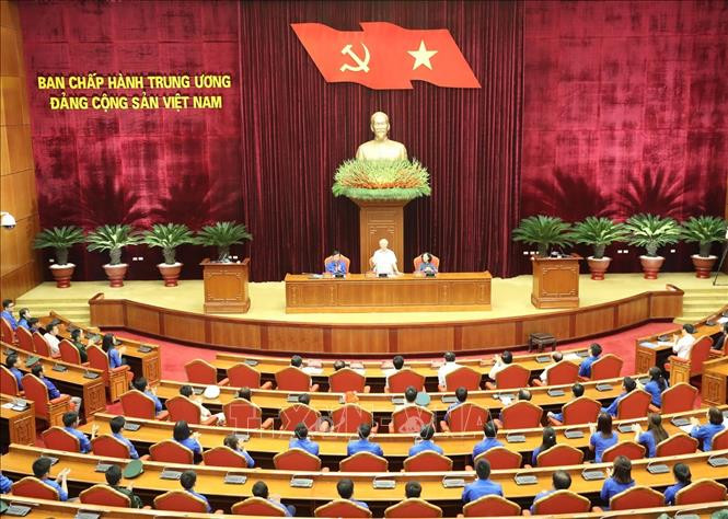 Toàn cảnh Tổng Bí thư, Chủ tịch nước Nguyễn Phú Trọng nói chuyện với các đảng viên trẻ tiêu biểu dự buổi gặp mặt. Ảnh: Trí Dũng/TTXVN Toàn cảnh Tổng Bí thư, Chủ tịch nước Nguyễn Phú Trọng nói chuyện với các đảng viên trẻ tiêu biểu dự buổi gặp mặt. Ảnh: Trí Dũng/TTXVN