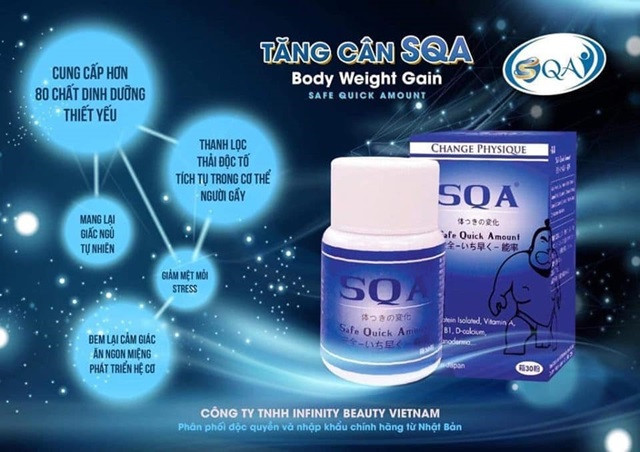 Sản phẩm "Tăng cân SQA" Sản phẩm "Tăng cân SQA"