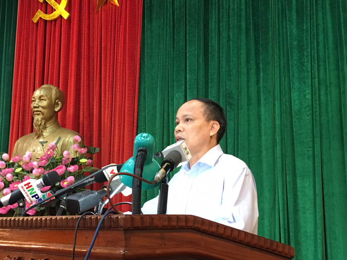 Ông Nguyễn Viết Cẩn cho rằng, đề xuất tăng học phí các các cấp năm học 2018-2019 là phù hợp với thu nhập của người dân và so với các tỉnh lân cận Hà Nội còn thấp. Ảnh: Vũ Phương Ông Nguyễn Viết Cẩn cho rằng, đề xuất tăng học phí các các cấp năm học 2018-2019 là phù hợp với thu nhập của người dân và so với các tỉnh lân cận Hà Nội còn thấp. Ảnh: Vũ Phương