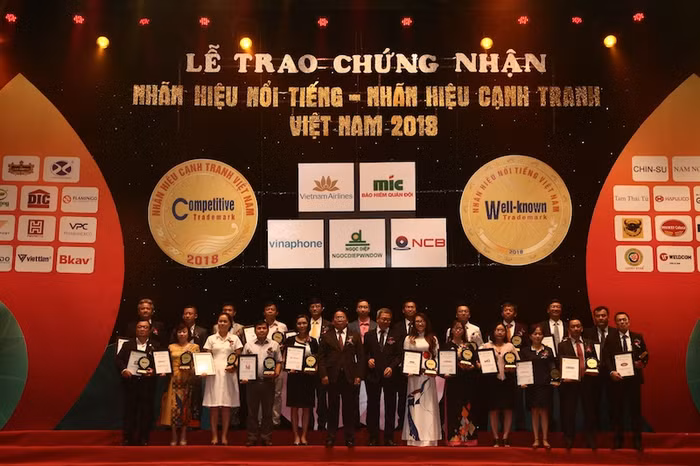 Trao chứng nhận Nhãn hiệu nổi tiếng – Nhãn hiệu cạnh tranh năm 2018