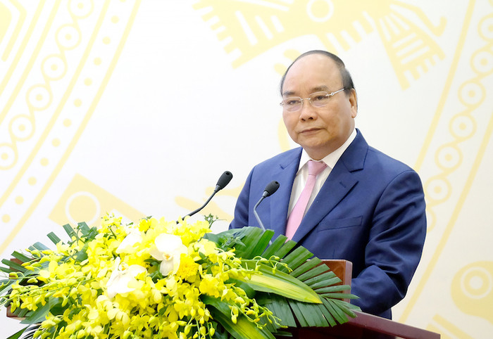 Thủ tướng phát biểu tại hội nghị. Ảnh: VGP