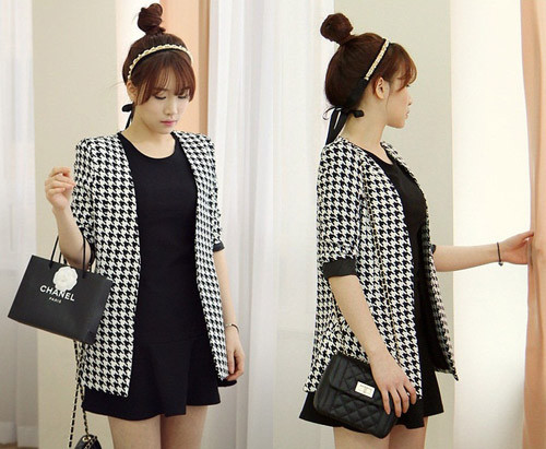 Cổ điển và lịch lãm với vest họa tiết răng cưa