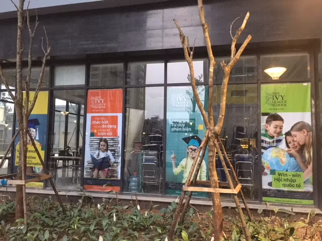 Đại diện của IVY-League cho biết đã nghiêm túc tiếp thu chỉ đạo của Sở Giáo dục và Đào tạo Hà Nội cũng như Phòng Giáo dục và Đào tạo quận Bắc Từ Liêm. Ảnh: Vũ Phương.