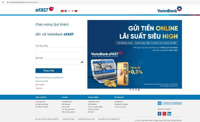 Với tính năng vượt trội cùng nhiều ưu đãi, VietinBank eFAST đã và đang trở thành sự lựa chọn hàng đầu của các khách hàng doanh nghiệp Với tính năng vượt trội cùng nhiều ưu đãi, VietinBank eFAST đã và đang trở thành sự lựa chọn hàng đầu của các khách hàng doanh nghiệp