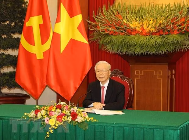 Tổng Bí thư Nguyễn Phú Trọng. (Ảnh: Trí Dũng/TTXVN)