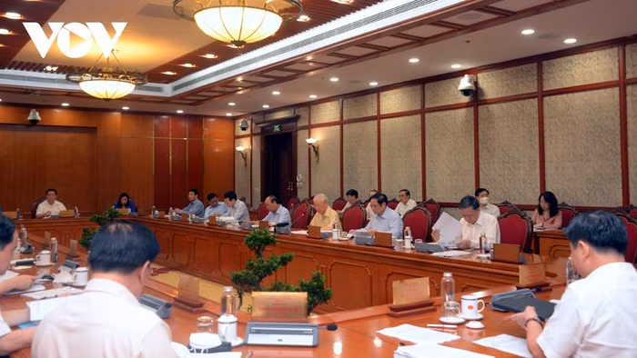 Toàn cảnh buổi làm việc.