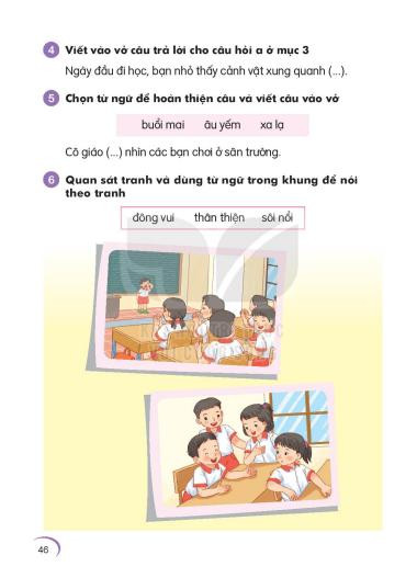 Hoạt động sau khi đọc văn bản “Tôi đi học” Hoạt động sau khi đọc văn bản “Tôi đi học”