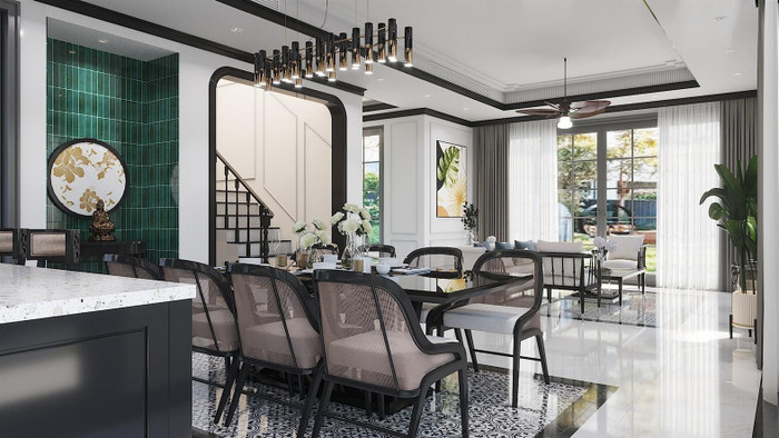 Biệt thự Sun Tropical Village mang phong cách kiến trúc Tropical – Indochine. (Ảnh mang tính minh hoạ)