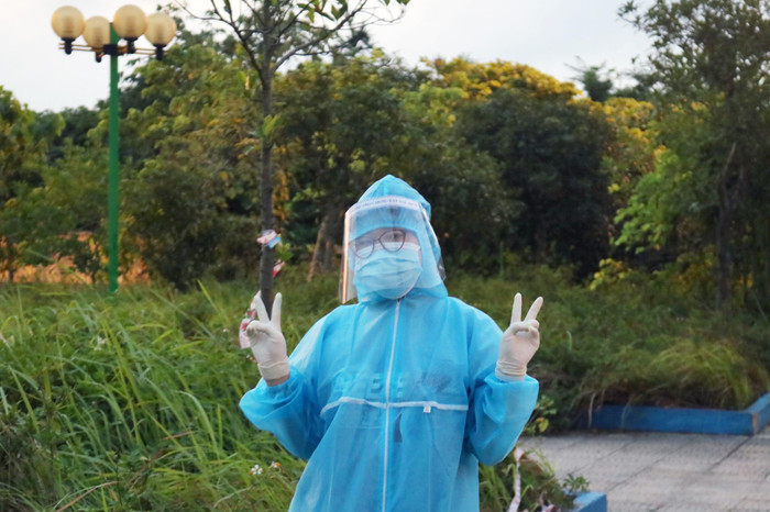 Trải nghiệm đặc biệt khi được “tiếp sức” phòng chống dịch. (Ảnh: Nhân vật cung cấp).