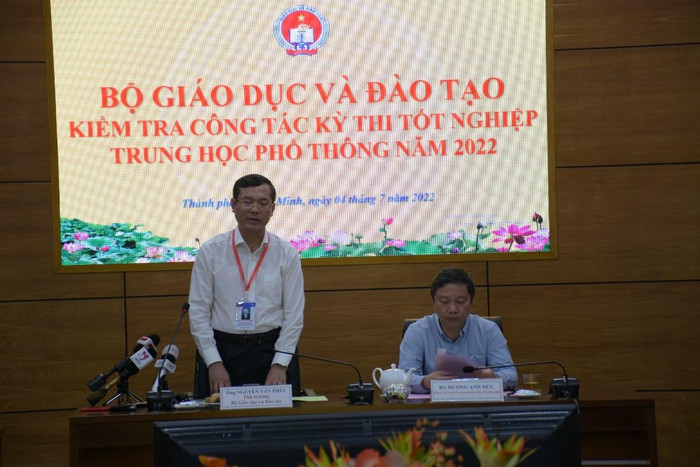 Thứ trưởng Nguyễn Văn Phúc phát biểu kết luận buổi làm việc (ảnh: P.L)