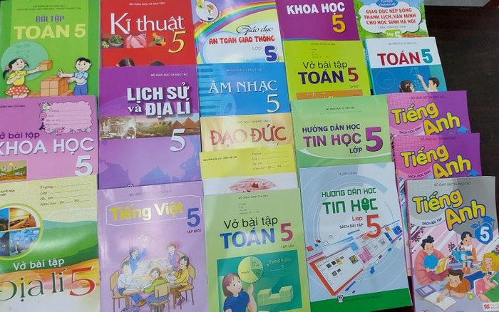 Sách giáo khoa lớp 5 năm học 2022-2023 (ảnh minh họa: báo Nhân Dân)