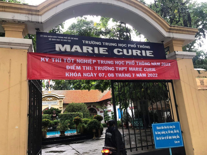 Điểm thi trường trung học phổ thông Marie Curie, quận 3, Thành phố Hồ Chí Minh (ảnh: L.P) Điểm thi trường trung học phổ thông Marie Curie, quận 3, Thành phố Hồ Chí Minh (ảnh: L.P)