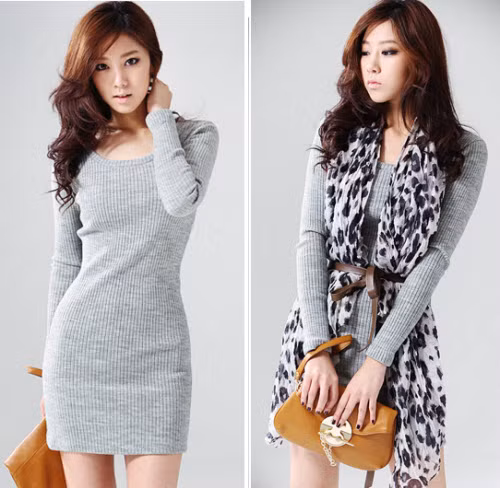 Mix váy len dài với một chiếc khăn xinh xắn, duyên dáng và cực kỳ nữ tính