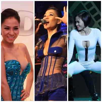 Điểm lại trang phục của cô nàng "Đường cong" này mới thấy, "khoe da thịt" là style cực yêu thích của Thu Minh...