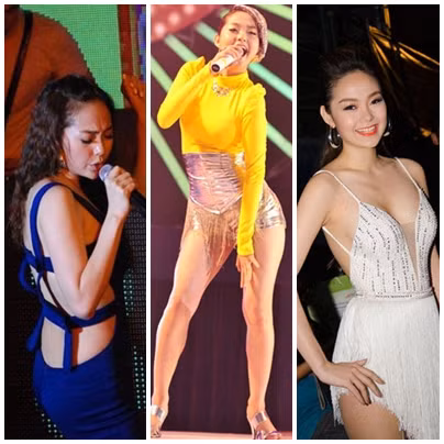 Ngoài chiếc quần ren "phản cảm" đó ra thì Minh Hằng còn sở hữu khá nhiều bộ trang phục "khoe da thịt" khác...