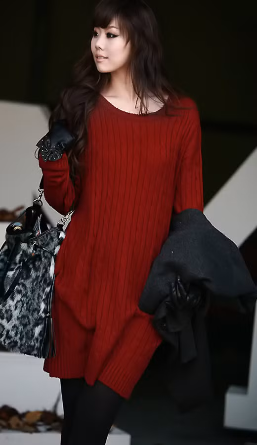 Những chiếc váy len dáng suông mang đến cho bạn vẻ khỏe khoắn, trẻ trung, nhưng bạn phải lưu ý để tránh trông chúng quá lùng bùng nhé!