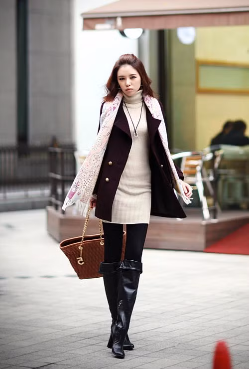 Hãy để những chiếc váy len dài mang sự ấm áp, và xinh xắn đến mùa đông của bạn.